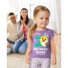 imageTstars 2nd 3rd 4th Birthday Baby Shark Shirt Two Three Four Year Old Toddler Girl Ruffle Sleeve Top2nd Birthday  Lavender