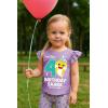 imageTstars 2nd 3rd 4th Birthday Baby Shark Shirt Two Three Four Year Old Toddler Girl Ruffle Sleeve Top4th Birthday  Lavender