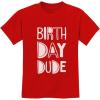 imageTstars  Birthday Dude  Gift for Birthday Boy BDay Party Youth Kids TShirtRed
