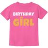 imageTstars Birthday Girl Youth Gold Crown Tiara Youth Kids TShirtPink