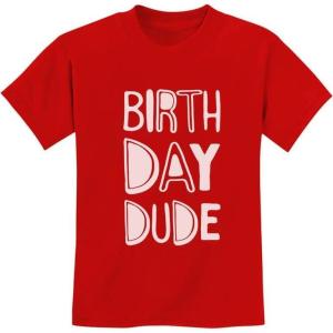 imageTstars  Birthday Dude  Gift for Birthday Boy BDay Party Youth Kids TShirtRed