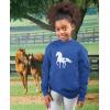 imageTstars Horse Lover Hoodie for Kids  Equestrian Pullover Sweatshirt Gift for Boys and Girls Who Love HorsesBlue