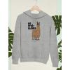 imageTstars Womens No Prob Llama Hoodie Funny Llama Graphic Hoodie for Teens and Adults Gift for HerGrey