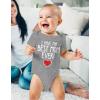imageTstars I Have the Best Mom Ever Baby Bodysuit Newborn Outfit Gift for Baby Shower or First Mothers DayGray
