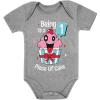 imageTstars 1 Year Old Baby Girl Outfit 1st Birthday Gift Cupcake Funny Baby BodysuitGray