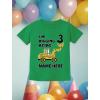 imageTstars Personalized 3rd Birthday Shirt Boy Im Digging Being 3 Toddler Kids TShirtGreen