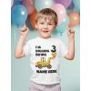 imageTstars Personalized 3rd Birthday Shirt Boy Im Digging Being 3 Toddler Kids TShirtWhite