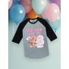 imageTstars Time Flies Im 3 Paw Patrol Skye 3rd Birthday Toddler Kids Girls Raglan TShirtDark Gray