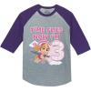 imageTstars Time Flies Im 3 Paw Patrol Skye 3rd Birthday Toddler Kids Girls Raglan TShirtPurple