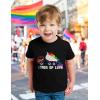 imageChoose Equality Kids Pride Shirt  LGBTQ Rainbow Love TShirt  Gay LGBT Month Gift for Toddlers ampamp YouthBlack