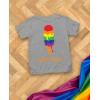 imageChoose Equality Kids Pride Shirt  LGBTQ Rainbow Love TShirt  Gay LGBT Month Gift for Toddlers ampamp YouthIce Cream  Gray