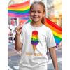 imageChoose Equality Kids Pride Shirt  LGBTQ Rainbow Love TShirt  Gay LGBT Month Gift for Toddlers ampamp YouthIce Cream  White