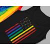 imageTstars Dino Trex Rainbow Flag Pride Tank Top Men  LGBTQ Gifts  Gay Equality Love Mens Sleeveless ShirtFlag  Black