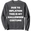 imageHalloween costume Last minute lazy easy costume SweatshirtDark Heather Grey