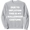imageHalloween costume Last minute lazy easy costume SweatshirtHeather Grey