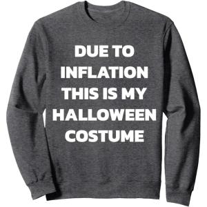 imageHalloween costume Last minute lazy easy costume SweatshirtDark Heather Grey
