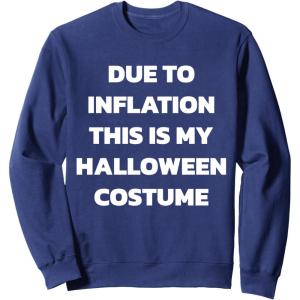 imageHalloween costume Last minute lazy easy costume SweatshirtNavy Blue