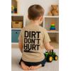 imageTstars Funny Shirt  Gift for Toddler ampamp Youth  Chicken Guess What Dinosaur Tee and Monster Tractor Shirt for KidsTractor  Latte