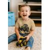imageTstars Funny Shirt  Gift for Toddler ampamp Youth  Chicken Guess What Dinosaur Tee and Monster Tractor Shirt for KidsTractor  Latte