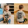 imageTstars Funny Shirt  Gift for Toddler ampamp Youth  Chicken Guess What Dinosaur Tee and Monster Tractor Shirt for KidsTractor Camo  Black 2pack