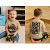 imageTstars Funny Shirt  Gift for Toddler ampamp Youth  Chicken Guess What Dinosaur Tee and Monster Tractor Shirt for KidsTractor Latte  Black 2pack