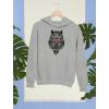 imageTstars Diamond Owl Hoodies for Women and Teen Girls Owls Novelty Sweatshirt HoodiePink