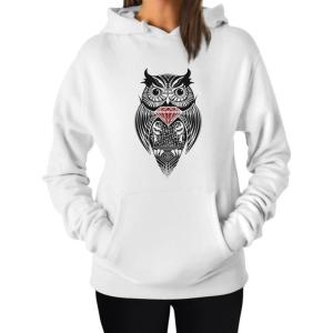 imageTstars Diamond Owl Hoodies for Women and Teen Girls Owls Novelty Sweatshirt HoodieWhite