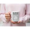 imageTstars Coffee Mug For Nurse  Funny Nurse Nutritional Facts Mug Gift For Nursing Student RN Birthday Christmas Gift for Nurses Nursing School Gift Graduate Coffee Cup 15 Ounce WhiteWhite