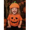 imageTstars Jack O Lantern Spooky Pumpkin Face Shirt  Boys Girls ampamp Toddler Halloween TShirt for KidsHeart  Orange