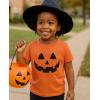 imageTstars Jack O Lantern Spooky Pumpkin Face Shirt  Boys Girls ampamp Toddler Halloween TShirt for KidsJack O Lantern  Orange