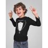 imageTstars Toddler Tuxedo Long Sleeve Shirt  Kids Printed Suit with Bow Tie for Wedding Party or HalloweenBlack