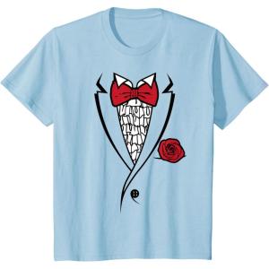 imageKids Printed Ruffled Tuxedo Suit With Red Bow Tie Boys Toddler TShirtBaby Blue