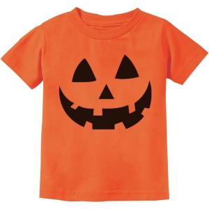 imageTstars Jack O Lantern Spooky Pumpkin Face Shirt  Boys Girls ampamp Toddler Halloween TShirt for KidsJack O Lantern  Orange