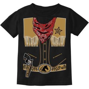 imageTstars Toddler Cowboy Shirt  Kids Western Sheriff TShirt for Rodeo DressUp or HalloweenBlack