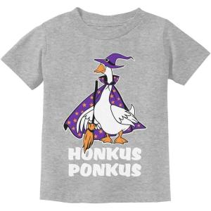 imageTstars Honkus Ponkus Goose Shirt Funny Halloween Costume Witch Hat Youth Kids TShirtGray