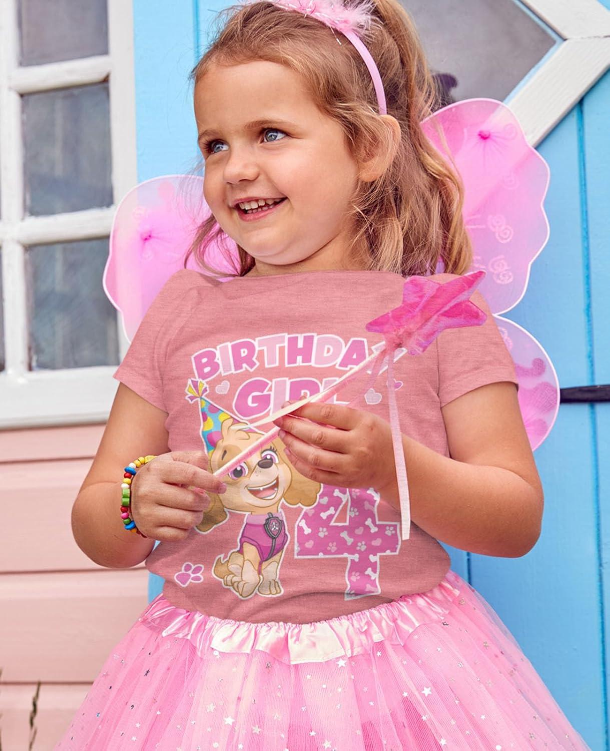 imageSkye Paw Patrol 4th Birthday Girl Shirt for 4 Year Old Girls  PupThemed Party Toddler TShirtSkye 4th  Heather Mauve