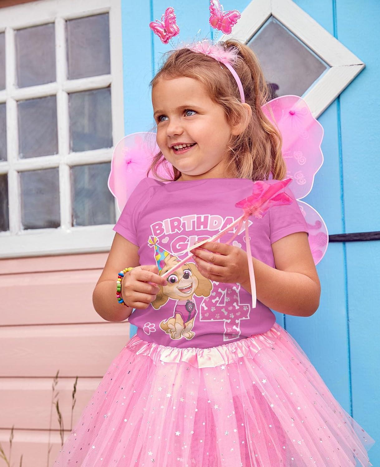imageSkye Paw Patrol 4th Birthday Girl Shirt for 4 Year Old Girls  PupThemed Party Toddler TShirtSkye 4th  Pink