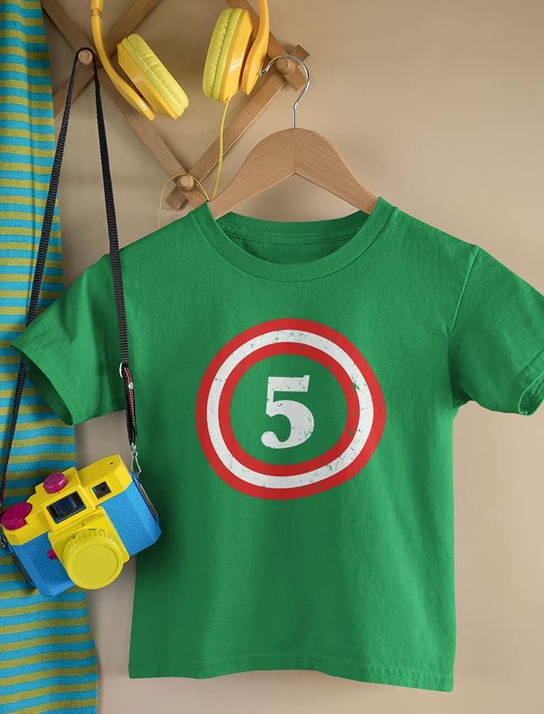 imageTstars Captain 5th Birthday Shirt  Number 5 TShirt Gift for Five Year Old Kids Toddler ampamp Youth Boys Girls Small Green