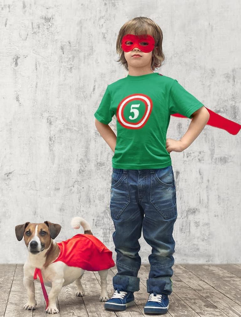 imageTstars Captain 5th Birthday Shirt  Number 5 TShirt Gift for Five Year Old Kids Toddler ampamp Youth Boys Girls Small Green