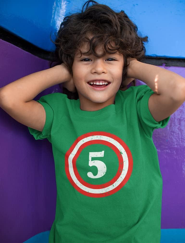 imageTstars Captain 5th Birthday Shirt  Number 5 TShirt Gift for Five Year Old Kids Toddler ampamp Youth Boys Girls Small Green