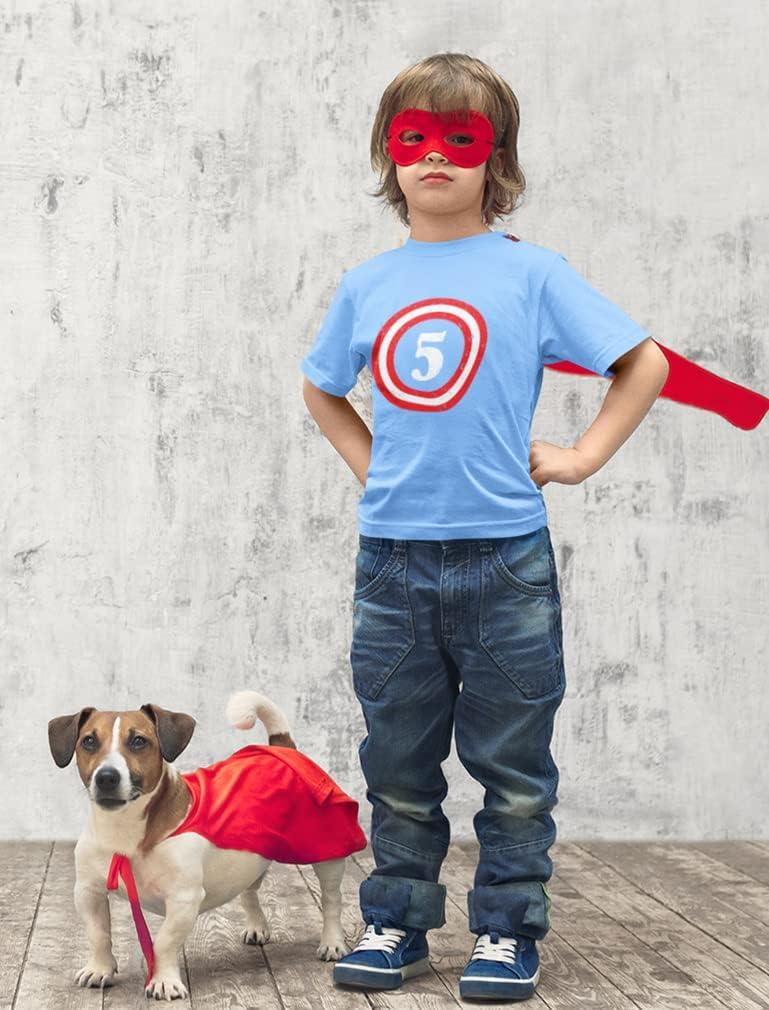 imageTstars Captain 5th Birthday Shirt  Number 5 TShirt Gift for Five Year Old Kids Toddler ampamp Youth Boys GirlsCalifornia Blue