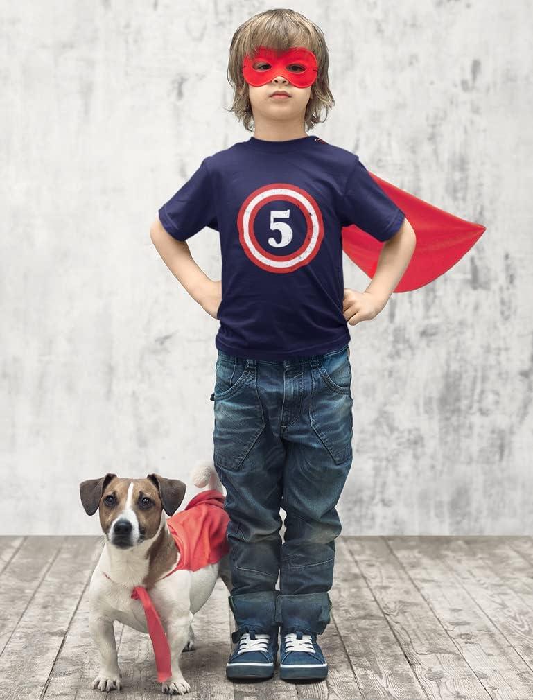 imageTstars Captain 5th Birthday Shirt  Number 5 TShirt Gift for Five Year Old Kids Toddler ampamp Youth Boys GirlsNavy