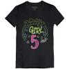imageBirthday Girl JoJo Siwa Shirts Gift for 5 Year Old Girl 5th Birthday Party Shirt Bday Girl 5Bday Girl 5 Black