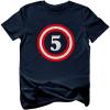 imageTstars Captain 5th Birthday Shirt  Number 5 TShirt Gift for Five Year Old Kids Toddler ampamp Youth Boys GirlsNavy
