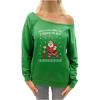 imageTstars I Touch My Elf Sweatshirt Women Teen Girls Ugly Christmas Sweater StyleGreen