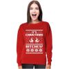 imageTstars Its Christmas Bitches Humping Reindeer Sweater Style Sweatshirt for WomenRed