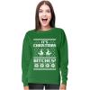imageTstars Naughty Reindeer Its Christmas Ugly Sweatshirt for Women Tacky Sweater Style Holiday Xmas SweatshirtsGreen