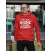 imageTstars Japanese Anime Hoodie for Men Funny Manga Hoodies Teen Boys Pullover Otaku Fans Gift ApparelRed