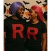 imageTstars Team Rocket Costume Shirt  R Letter Halloween TShirt for Men  Funny Anime TeeBlack