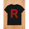 imageTstars Team Rocket Costume Shirt  R Letter Halloween TShirt for Men  Funny Anime TeeBlack